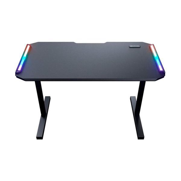 Комп'ютерний ігровий стіл Cougar Deimus 120, прямокутний, чорний, 122х60 см, з RGB-підсвічуванням та USB-портами sci-ode-dm120b фото